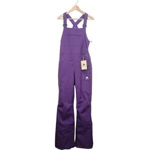 Burton Womens Size XS Avalon Bib Ski Snowboard Snow Pants Imperial Purple